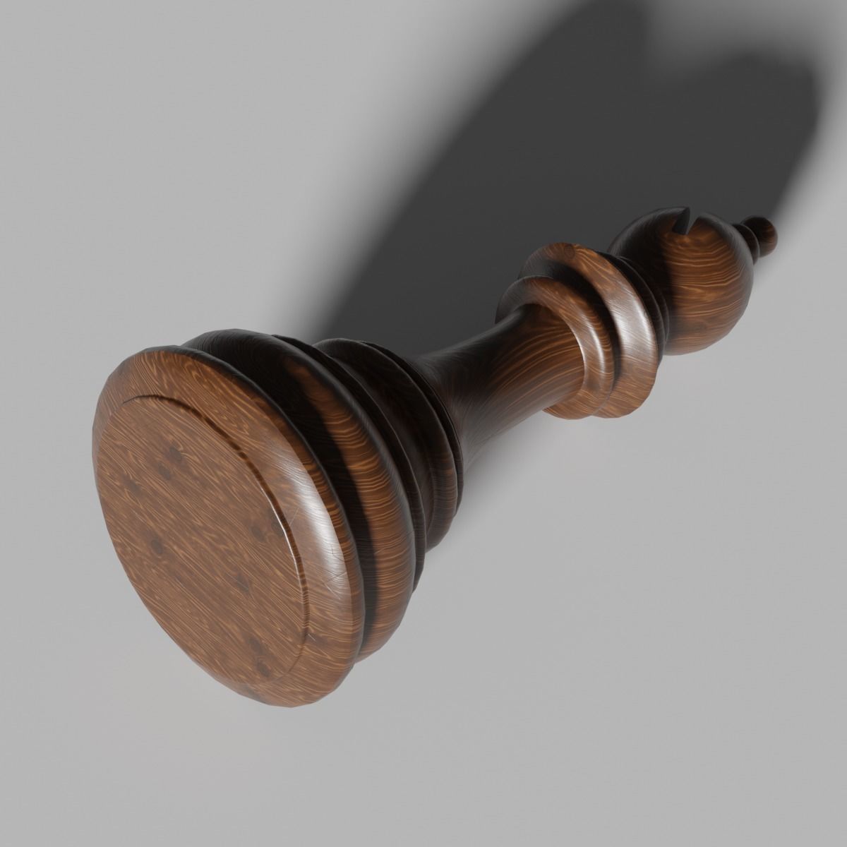 Bishop of Chess Low-poly 3D model_4