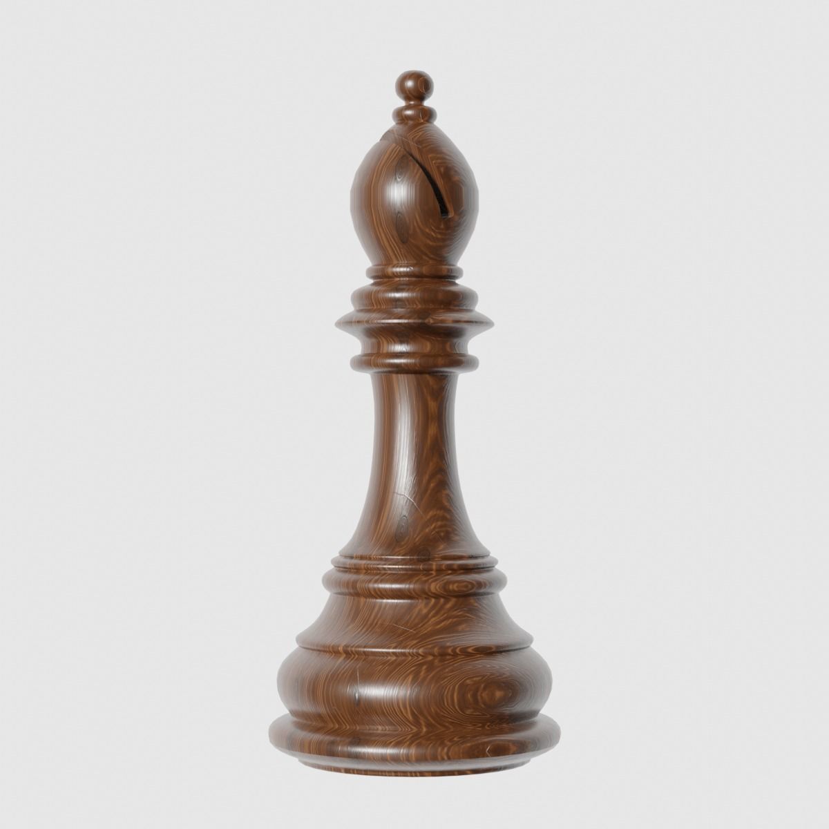 Bishop of Chess Low-poly 3D model_1