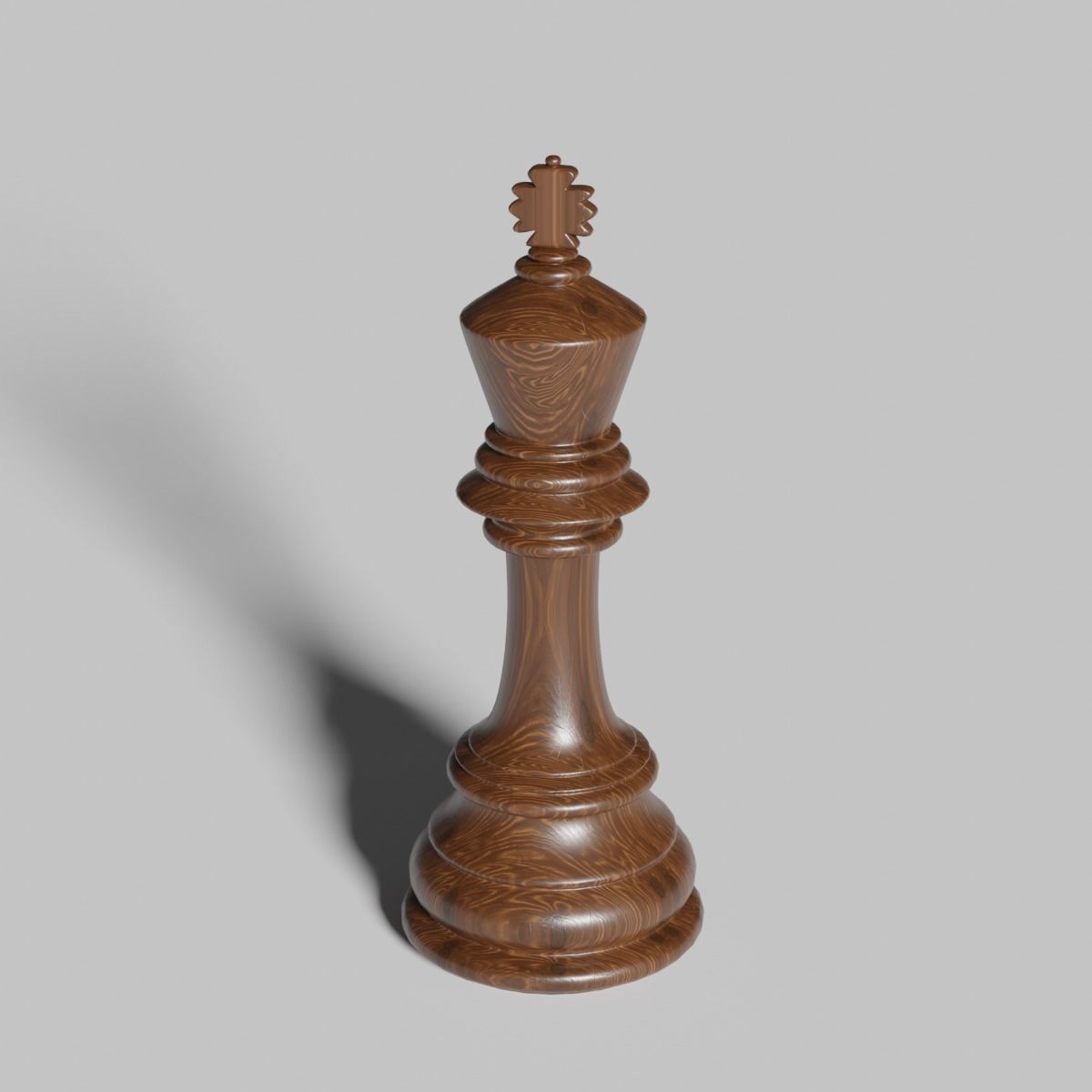King of Chess Low-poly 3D model_2
