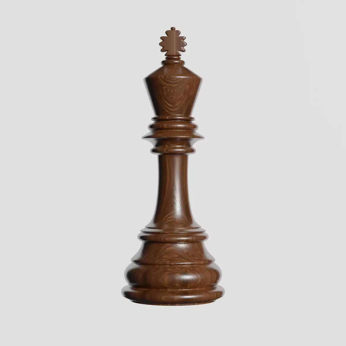 King of Chess Low-poly 3D model_0