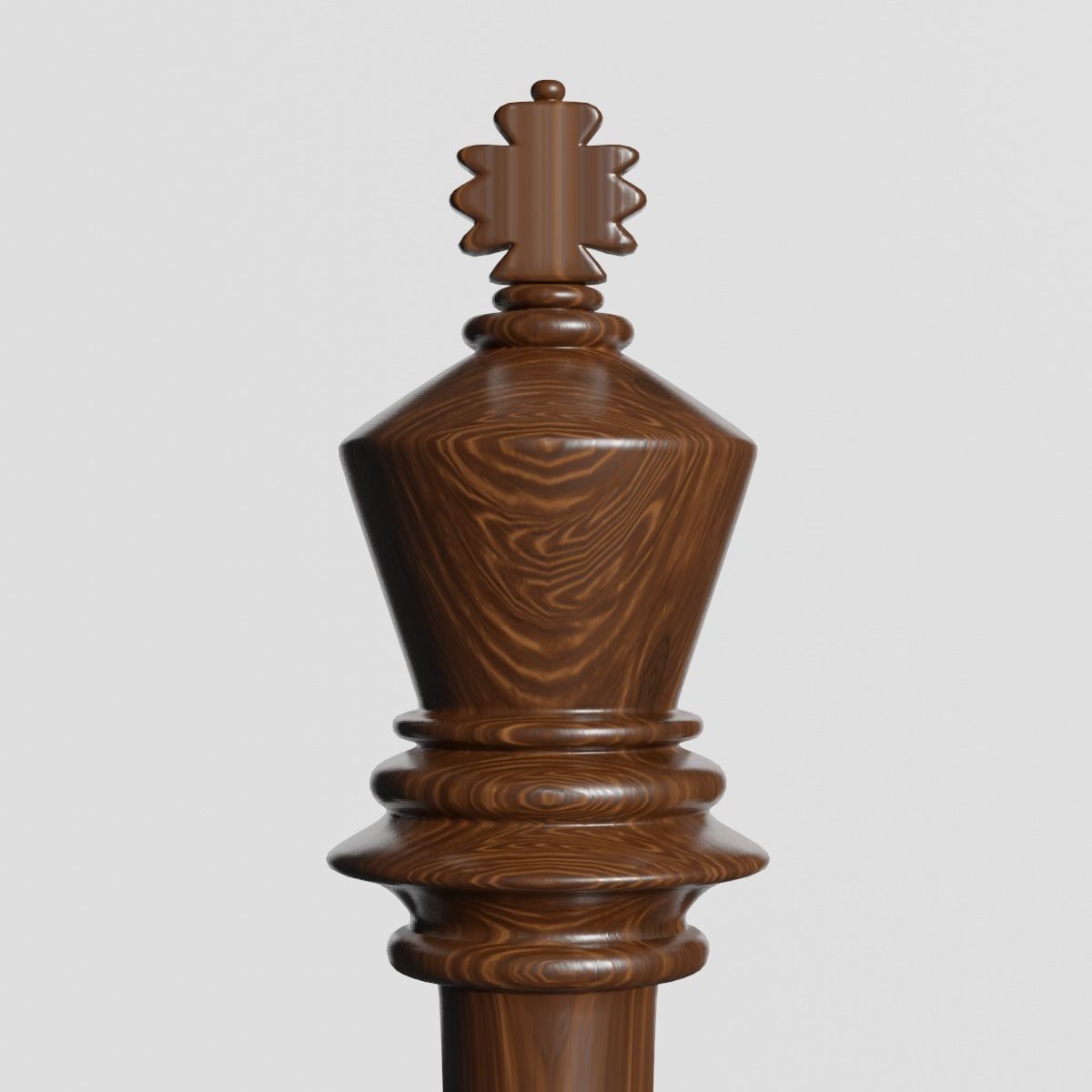 King of Chess Low-poly 3D model_1