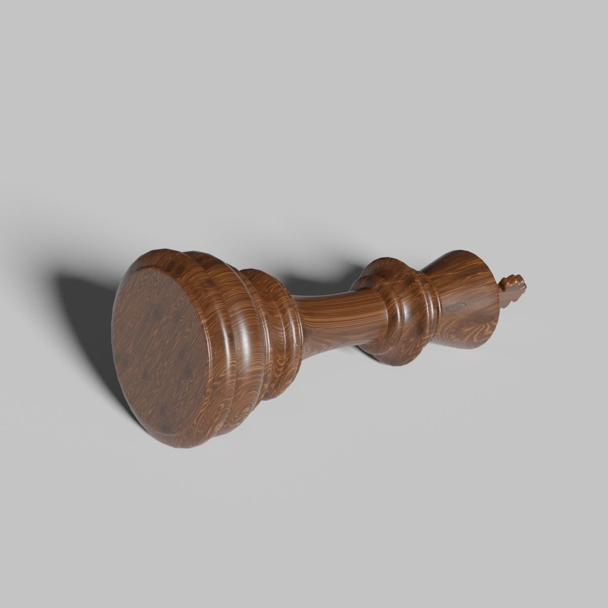 King of Chess Low-poly 3D model_4