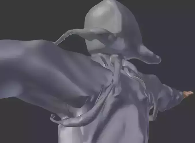 Human and Ovni Spacial Suit