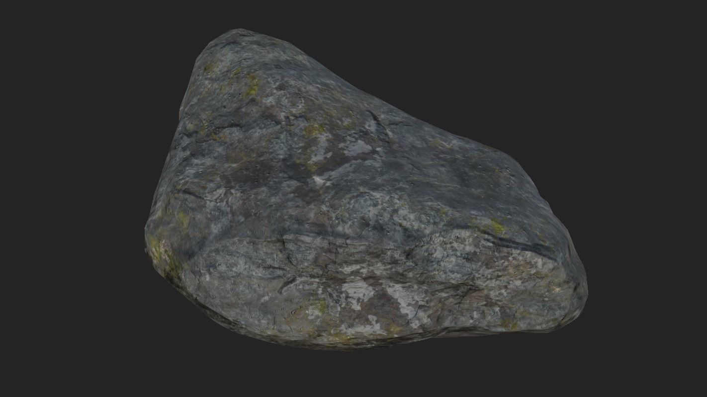 Lowpoly Rocks rock Low-poly 3D model_1