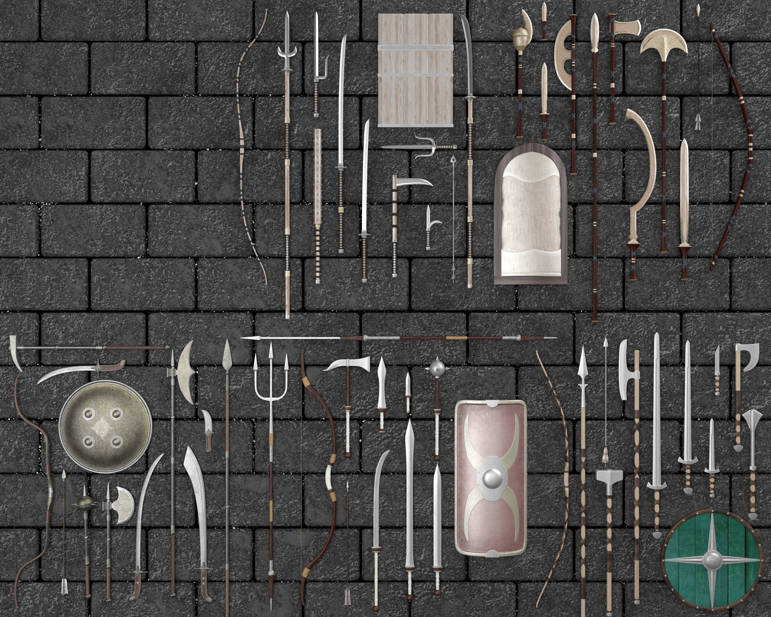 Ancient Collection Weapons Complete _123