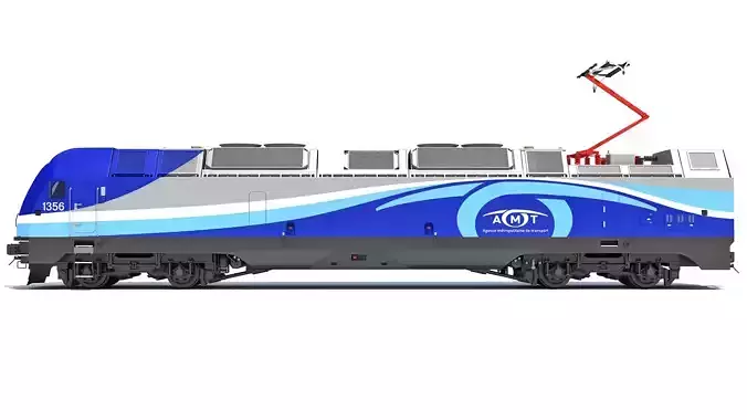 Exo ALP-45DP Locomotive Train 3D model