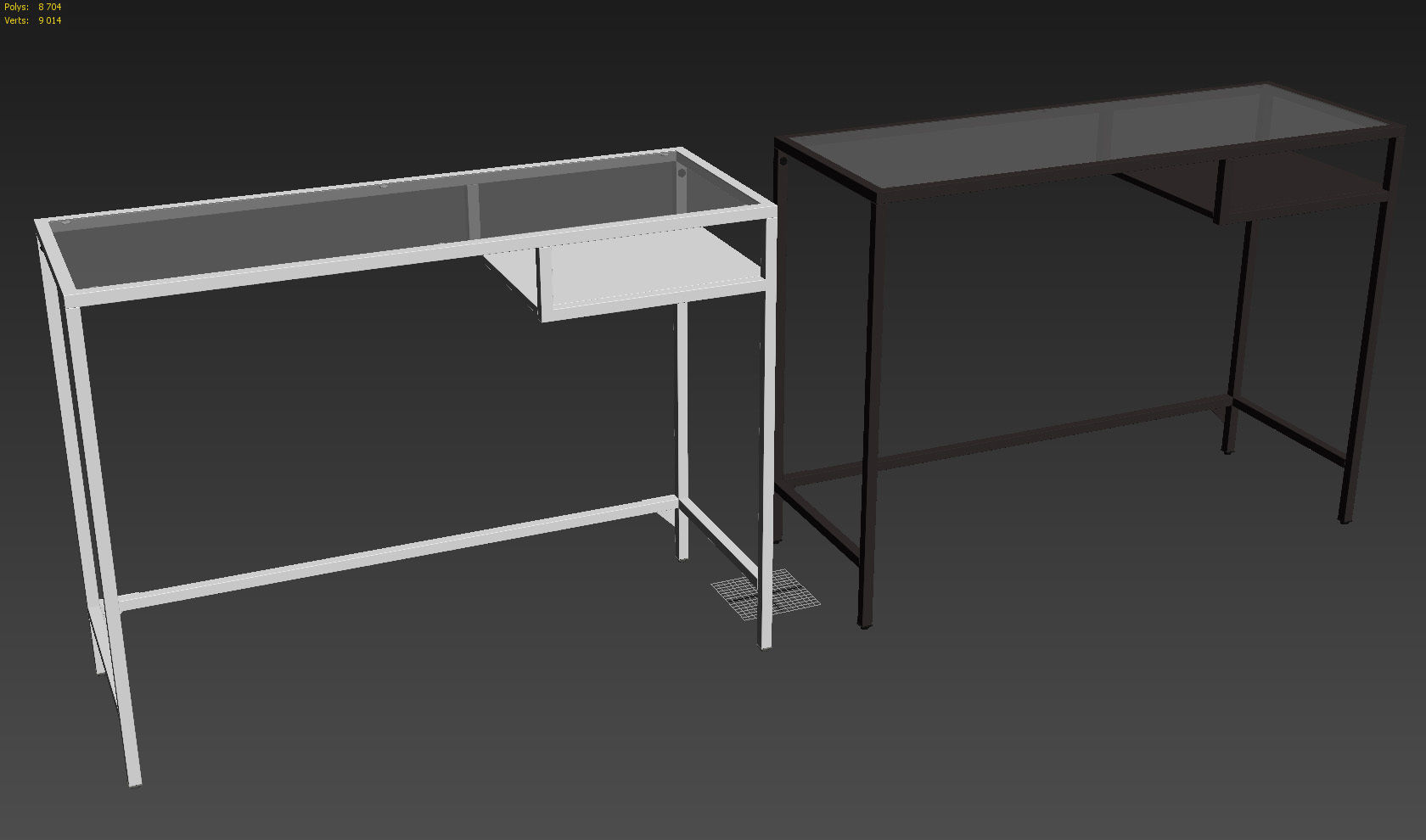 VITTSJO Laptop table 3D model_7