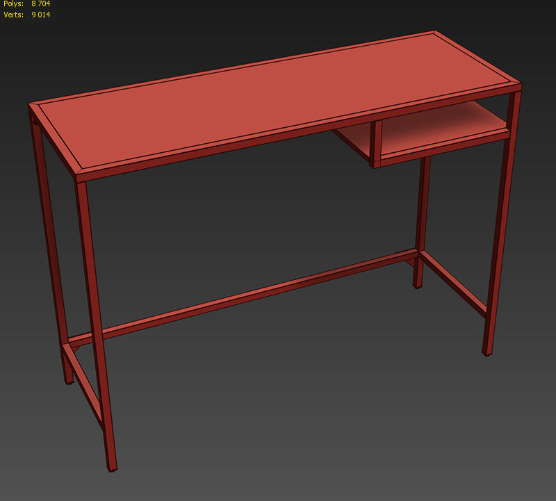 VITTSJO Laptop table 3D model_4
