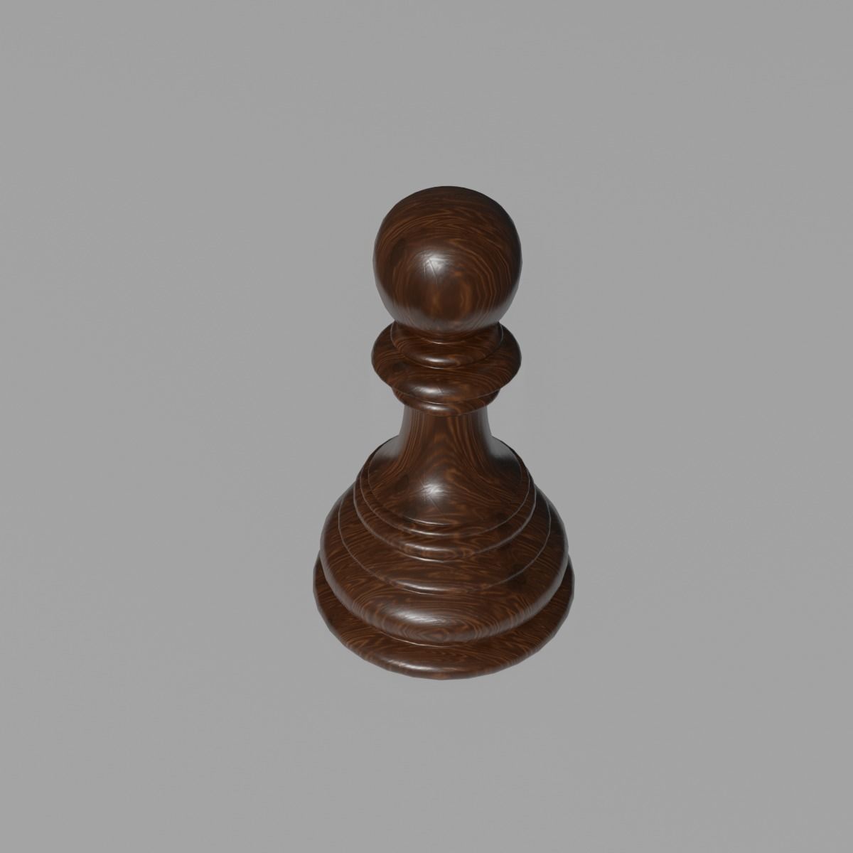 Pown of Chess Low-poly 3D model_2