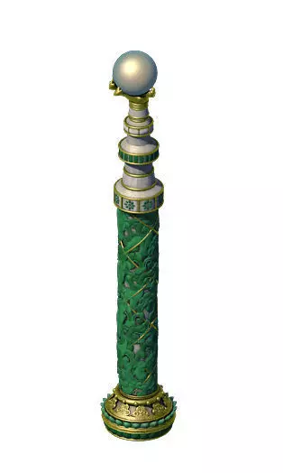 Wonderful fantasy - decorative pillars 02 3D model_0