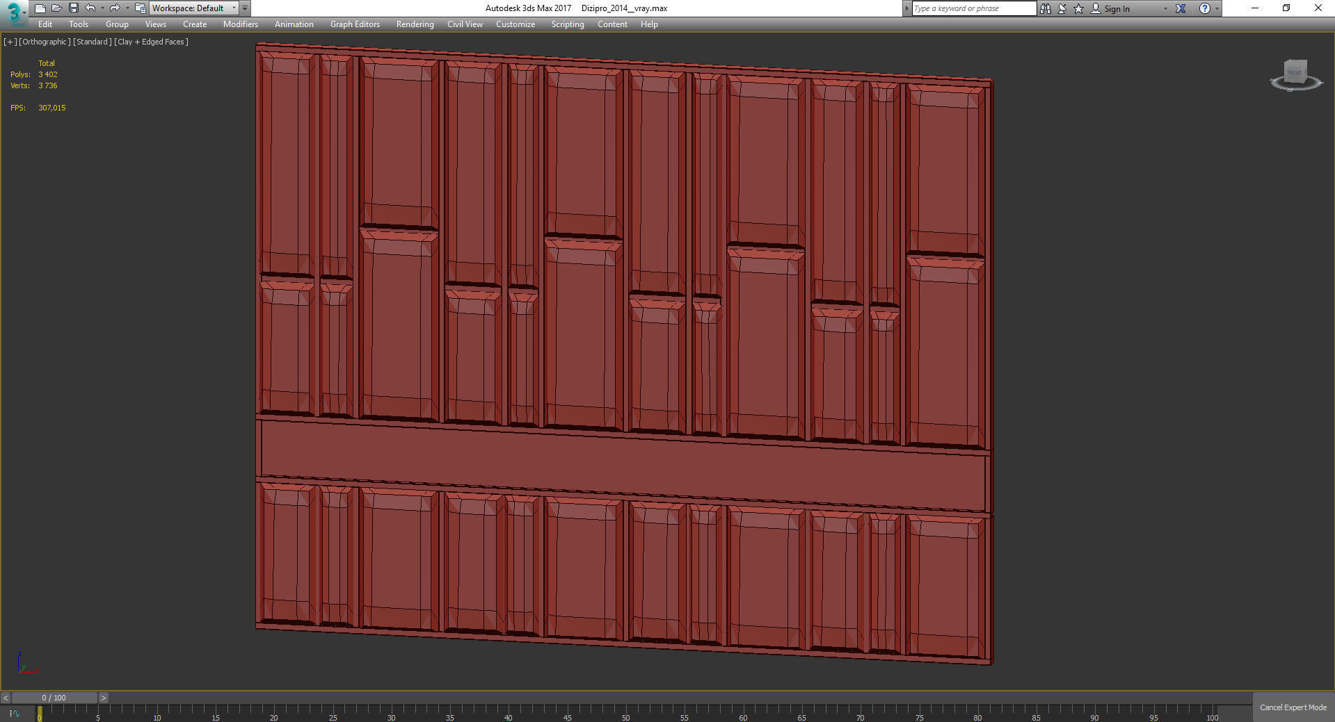 Headboard Premium PRO 3d model Low-poly 3D model_2