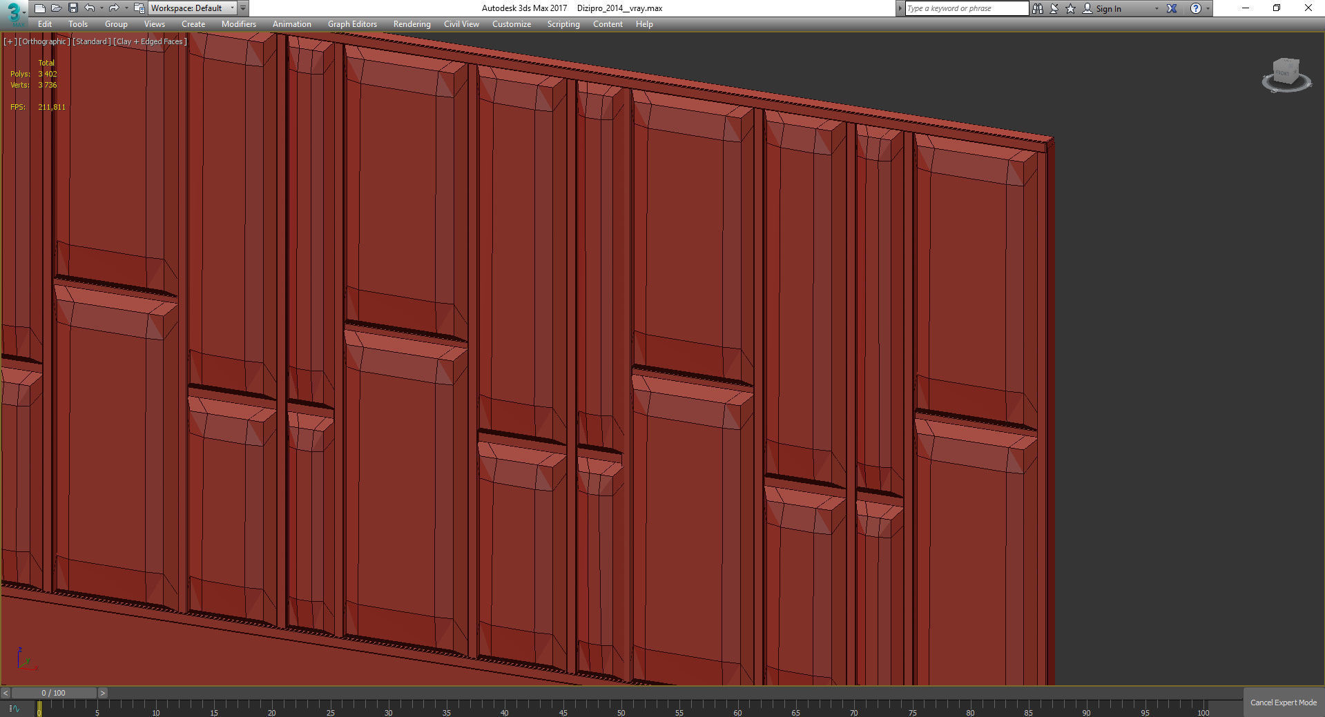 Headboard Premium PRO 3d model Low-poly 3D model_4