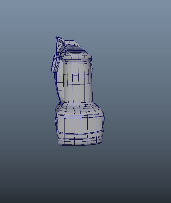 drill hammer Low-poly 3D model_4