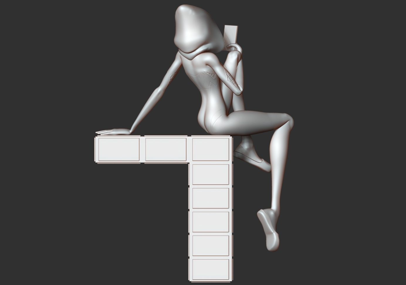 Spider Gwen 3 3D print model_7