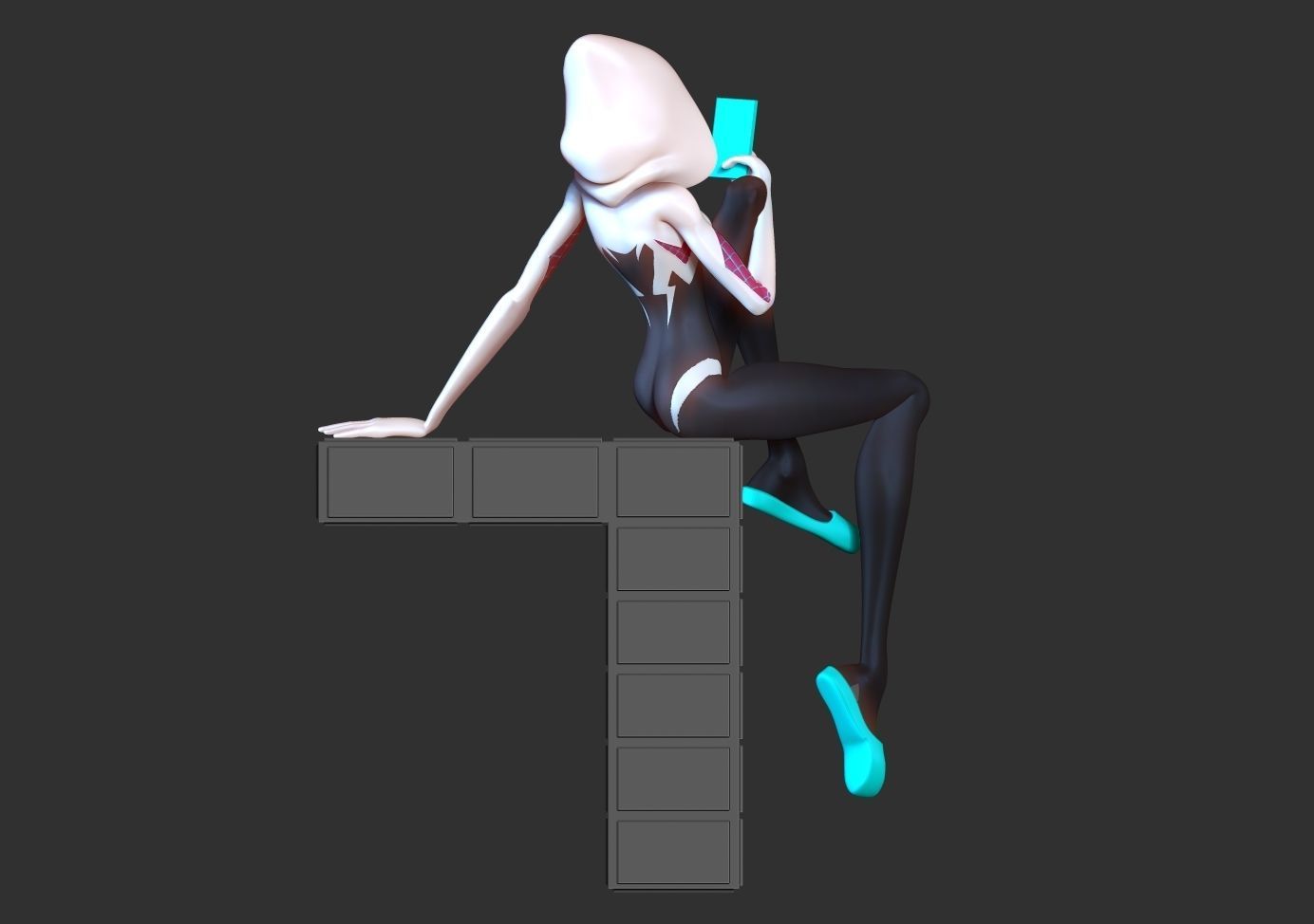 Spider Gwen 3 3D print model_6
