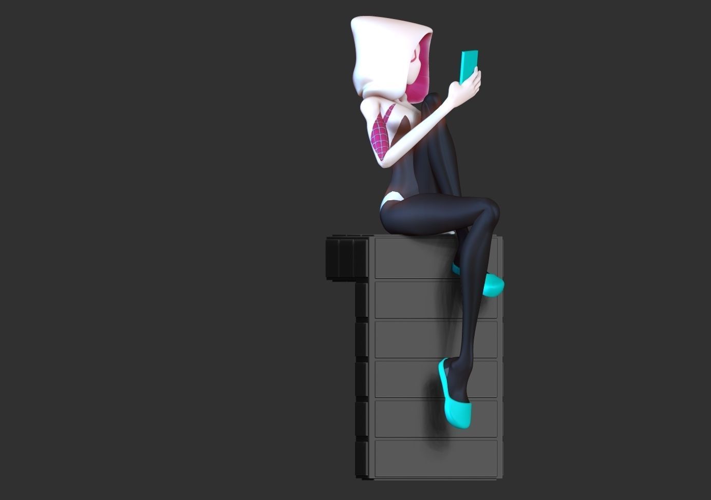 Spider Gwen 3 3D print model_12