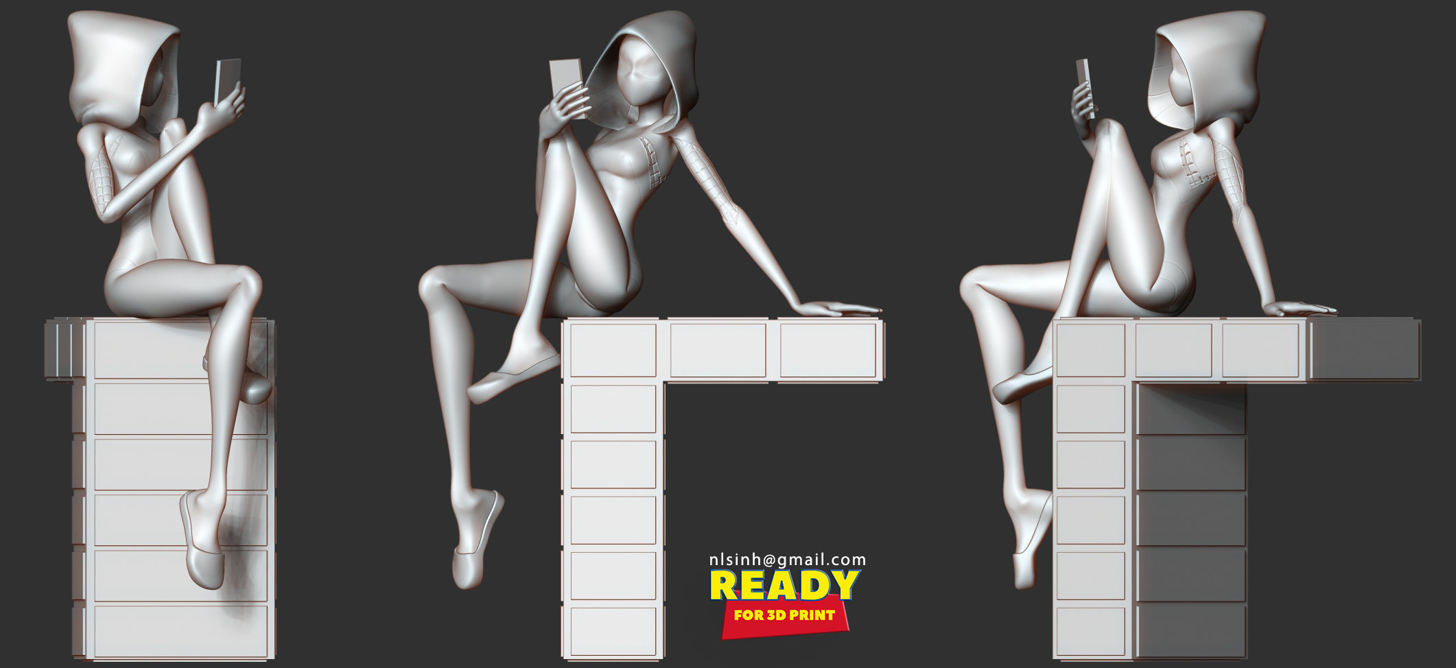 Spider Gwen 3 3D print model_2