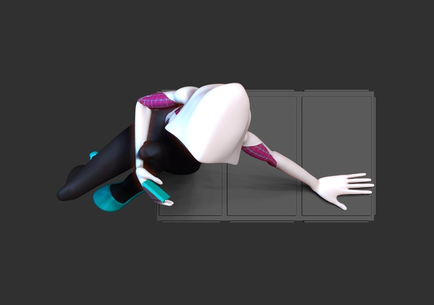 Spider Gwen 3 3D print model_14