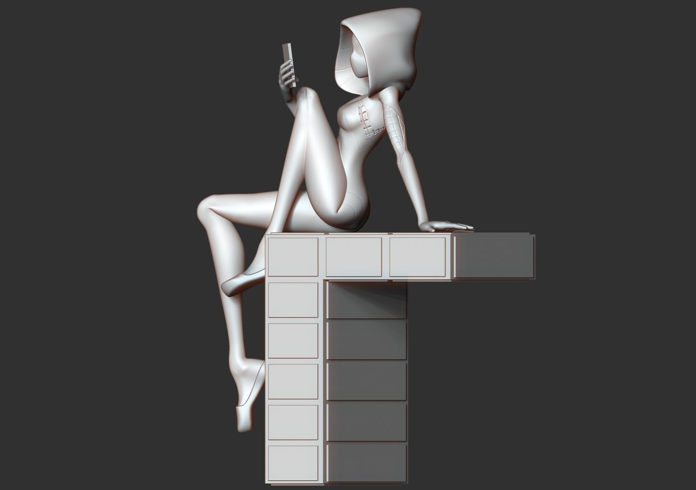 Spider Gwen 3 3D print model_11