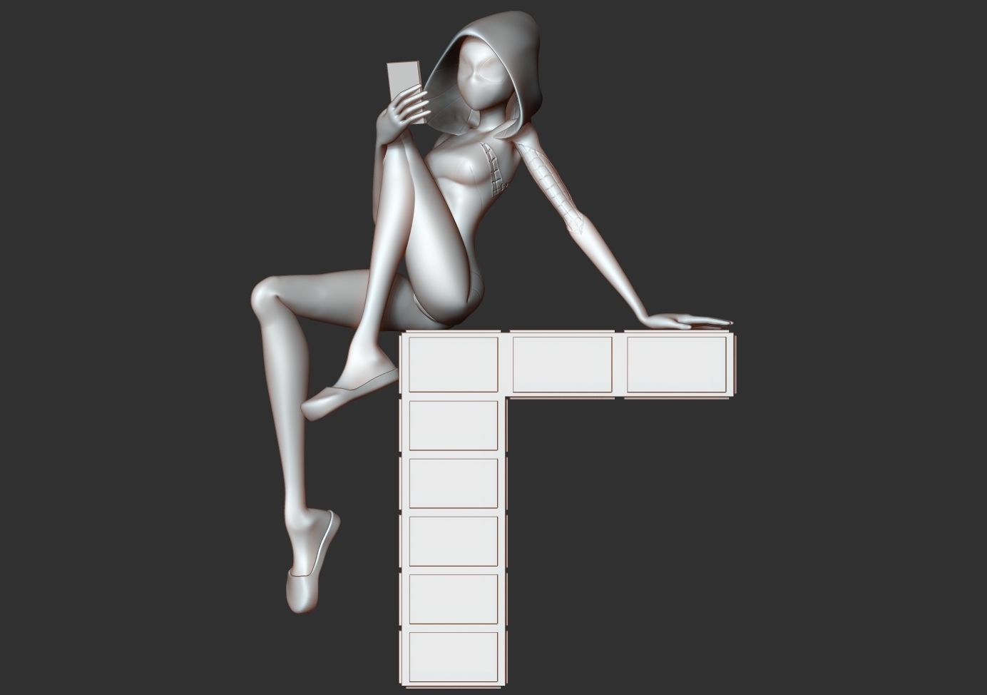Spider Gwen 3 3D print model_9