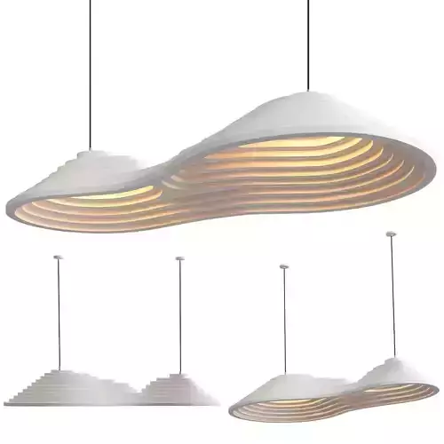 Rice field double akoestische lamp