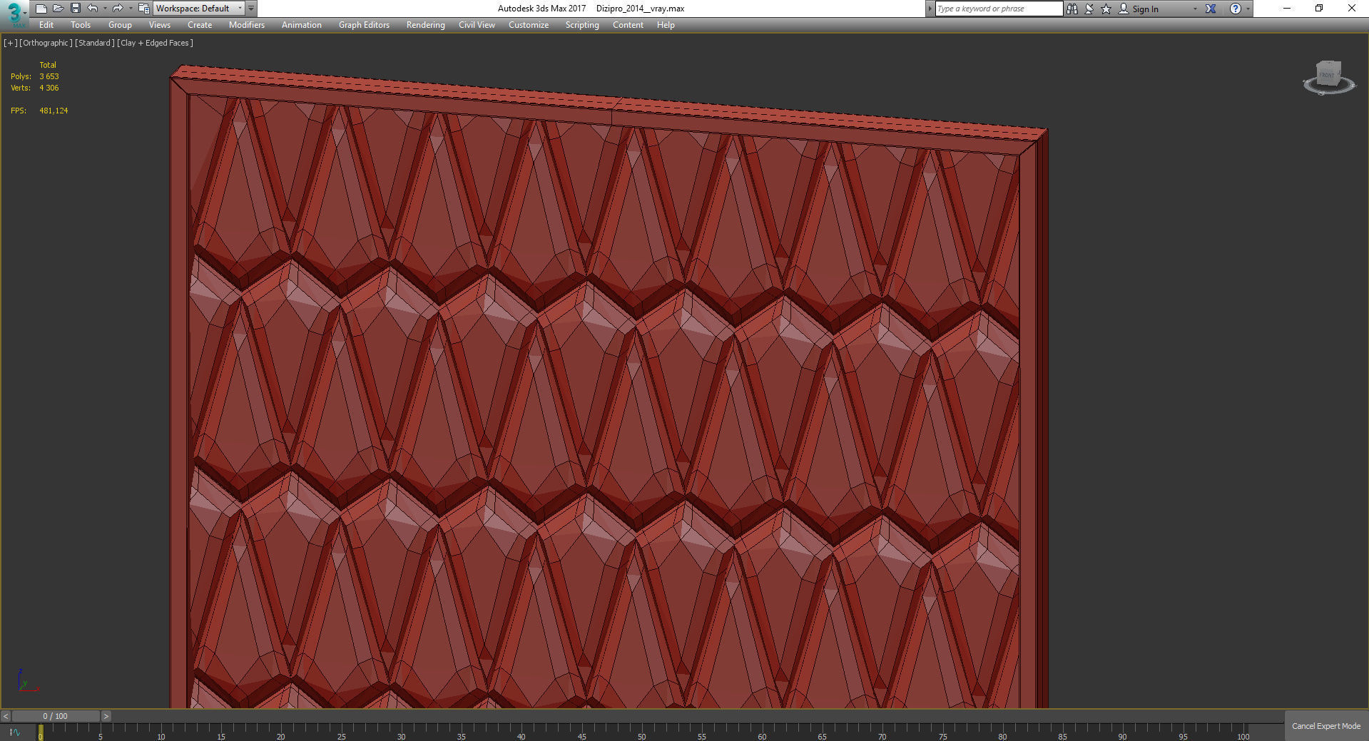 Headboard Premium PRO 3d model Low-poly 3D model_4