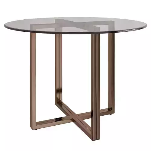 SILVERADO BRASS 47 ROUND DINING TABLE 3d model