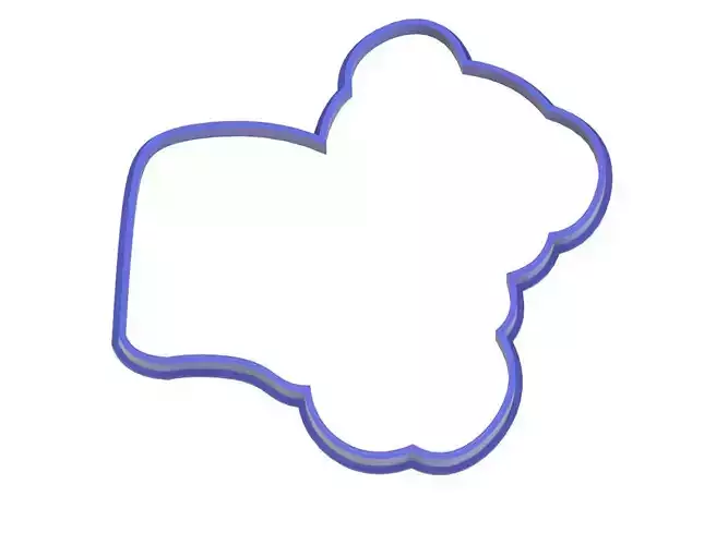 0058  Bear with a book cookie cutter