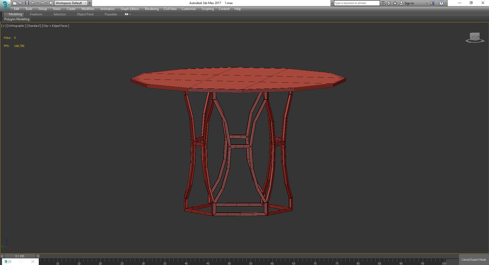Shaw Glass Top Dining Table - Safavieh 3d model Low-poly 3D model_3