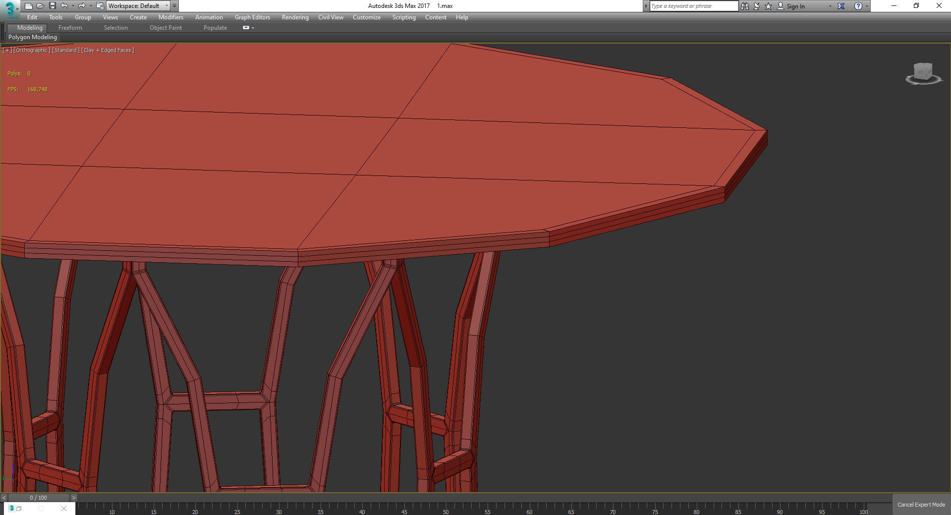 Shaw Glass Top Dining Table - Safavieh 3d model Low-poly 3D model_4