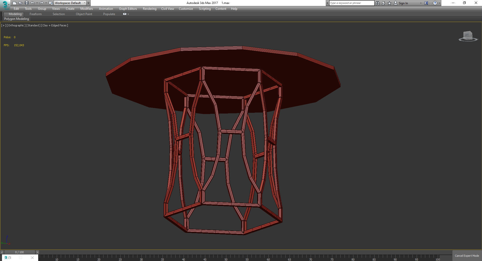 Shaw Glass Top Dining Table - Safavieh 3d model Low-poly 3D model_2