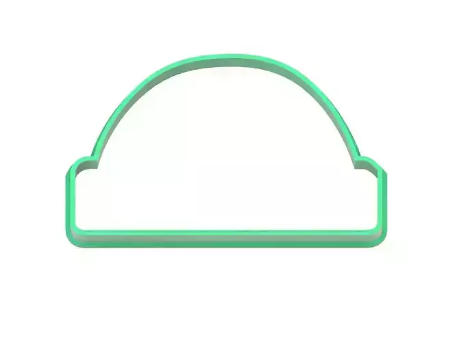 0061  Protractor 2 cookie cutter