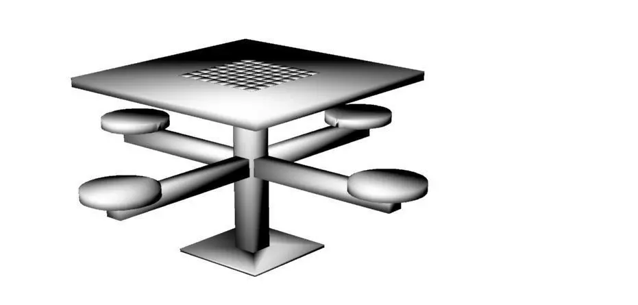 chess table Free low-poly 3D model