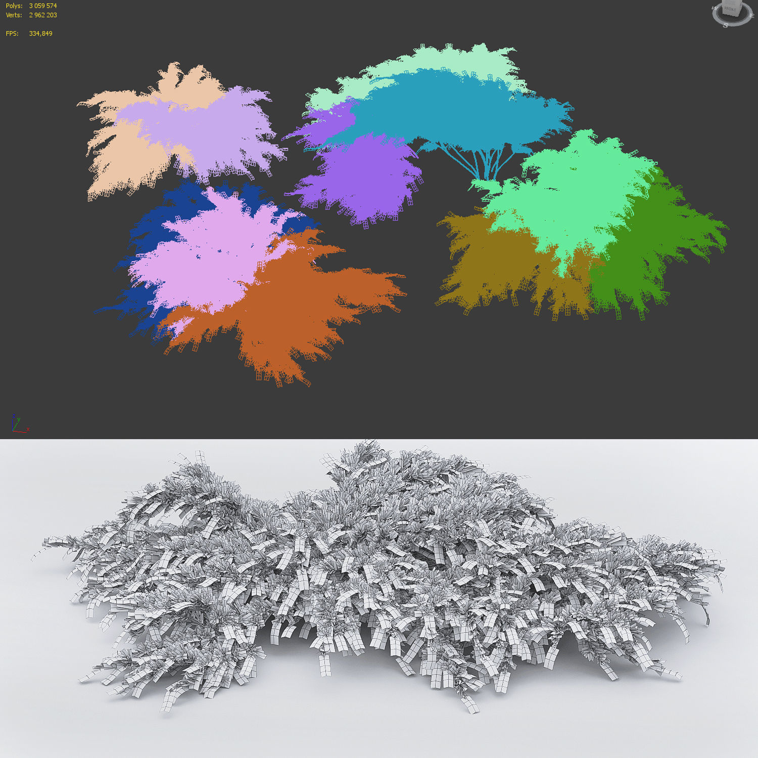 Juniperus Pfitzeriana Aurea 02 3D model_4