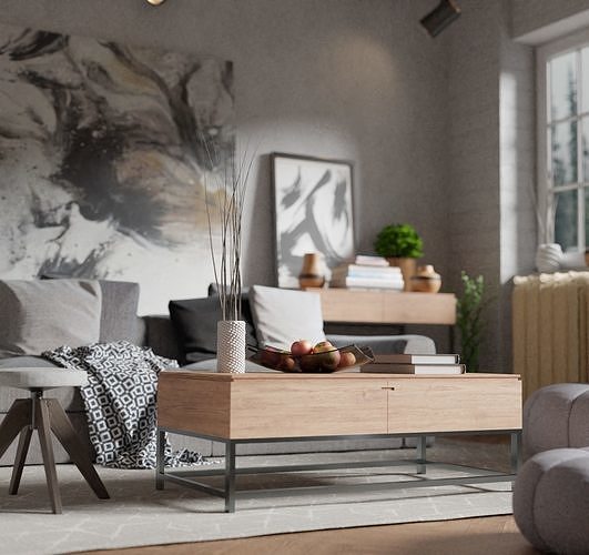 Modern Living Room 3D model 3