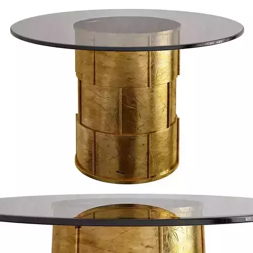 Lillian Gold Dining Table 3d model