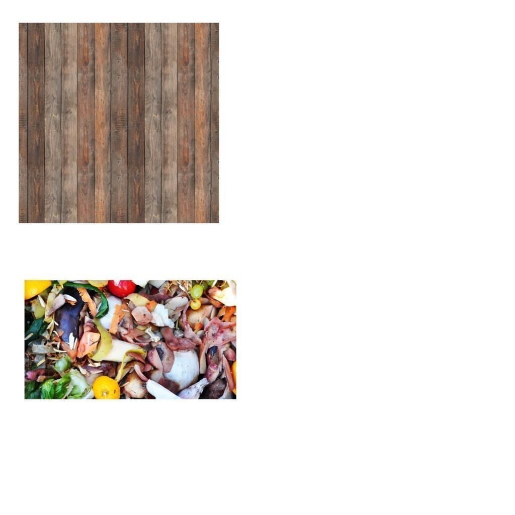 Wood rubbish can Low-poly 3D model_1