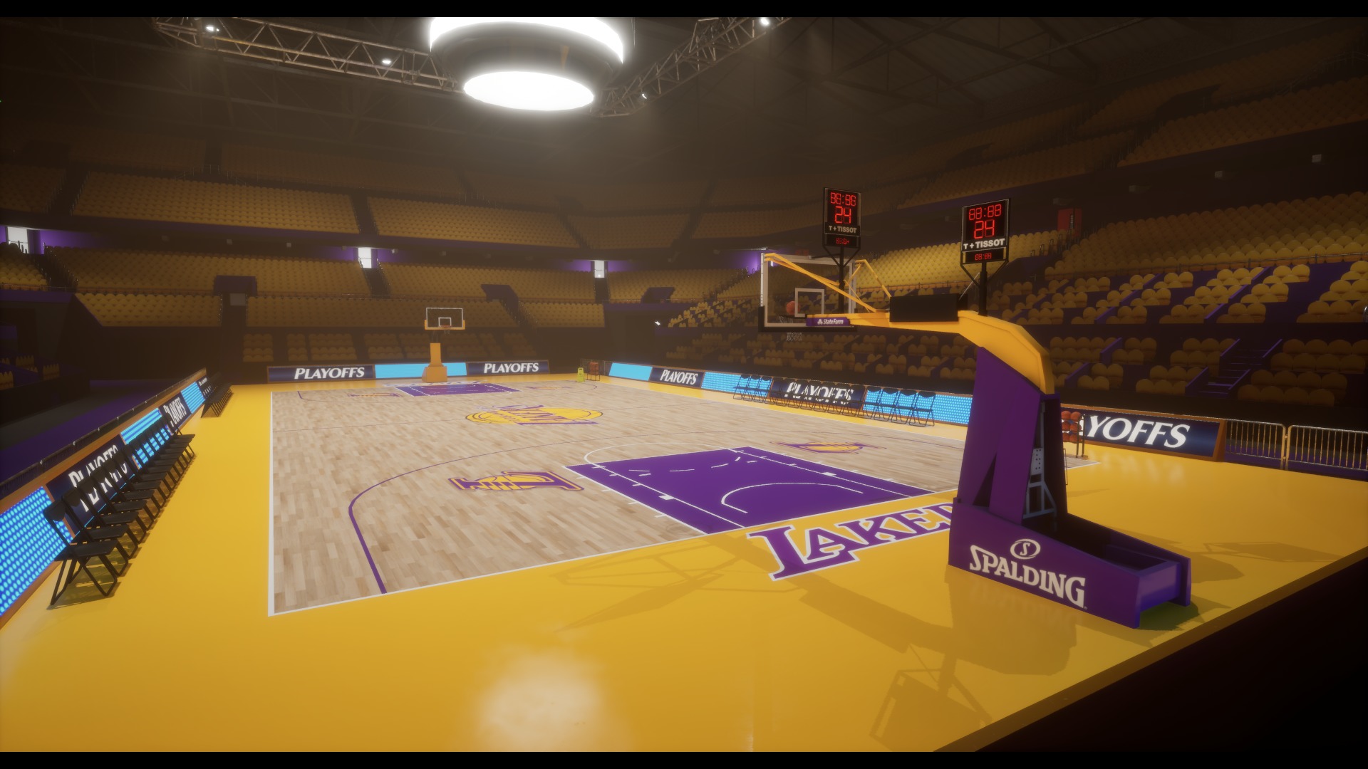Basketball Arena Stadium Low-poly 3D model_11