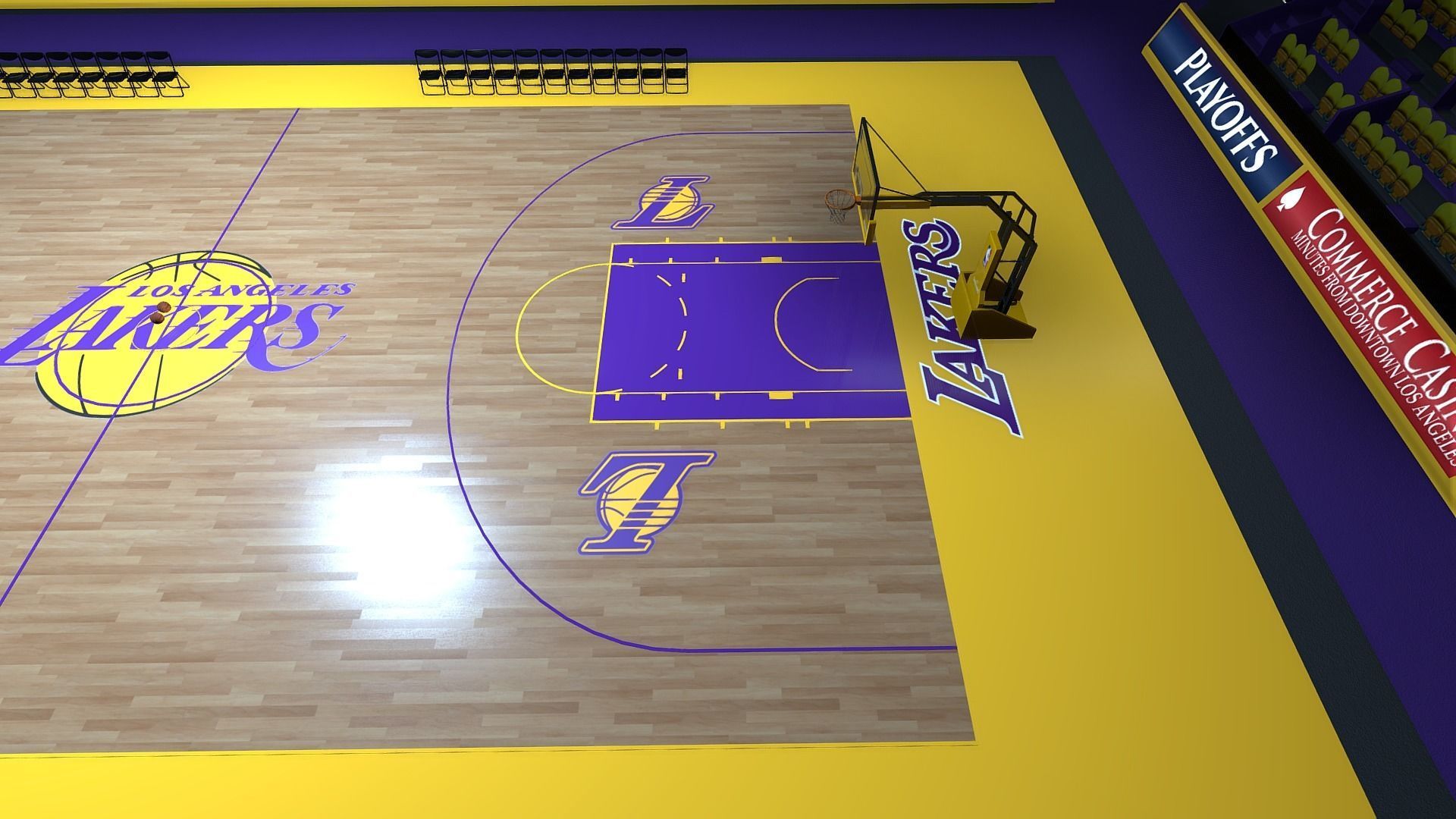 Basketball Arena Stadium Low-poly 3D model_20