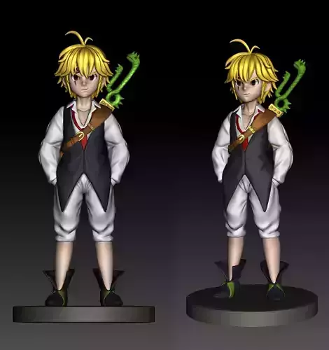 Meliodas 7 Deadly Sins 3D Model