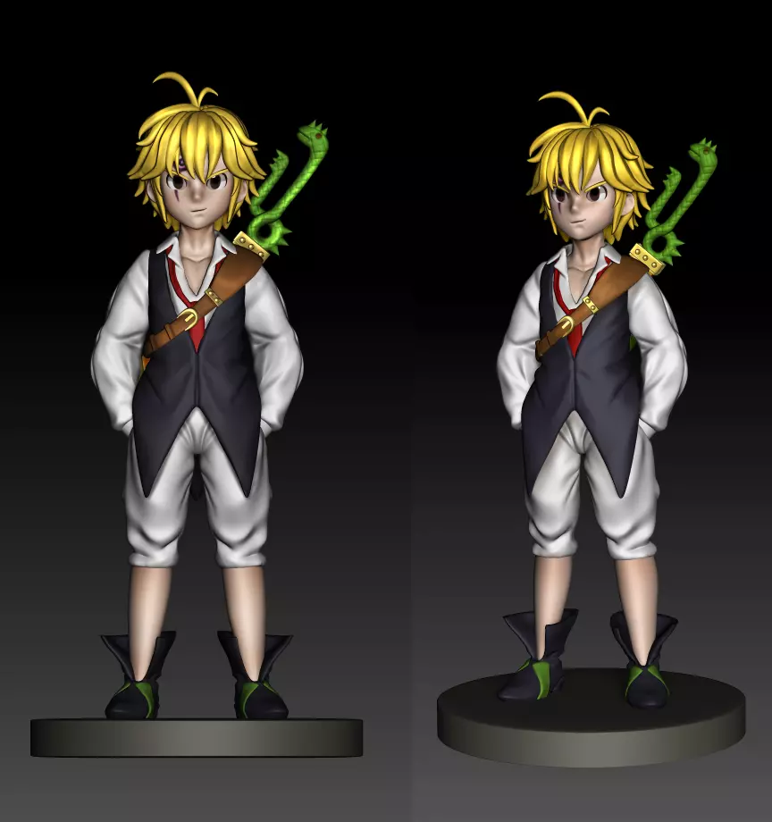 Meliodas 7 Deadly Sins 3D Model 3D print model_0