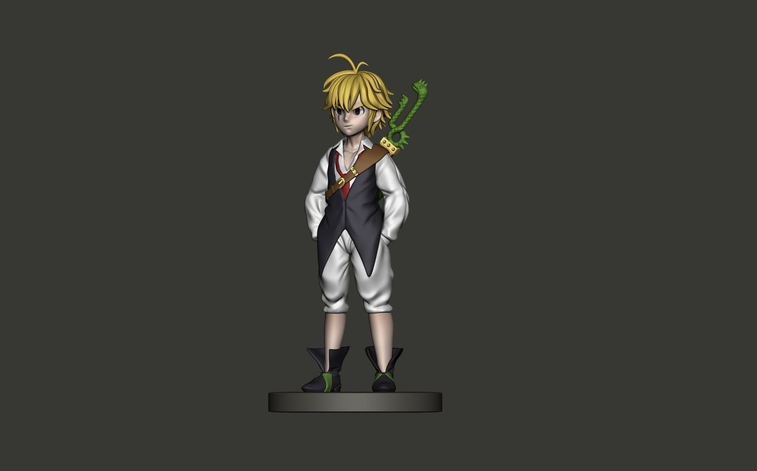 Meliodas 7 Deadly Sins 3D Model 3D print model_3