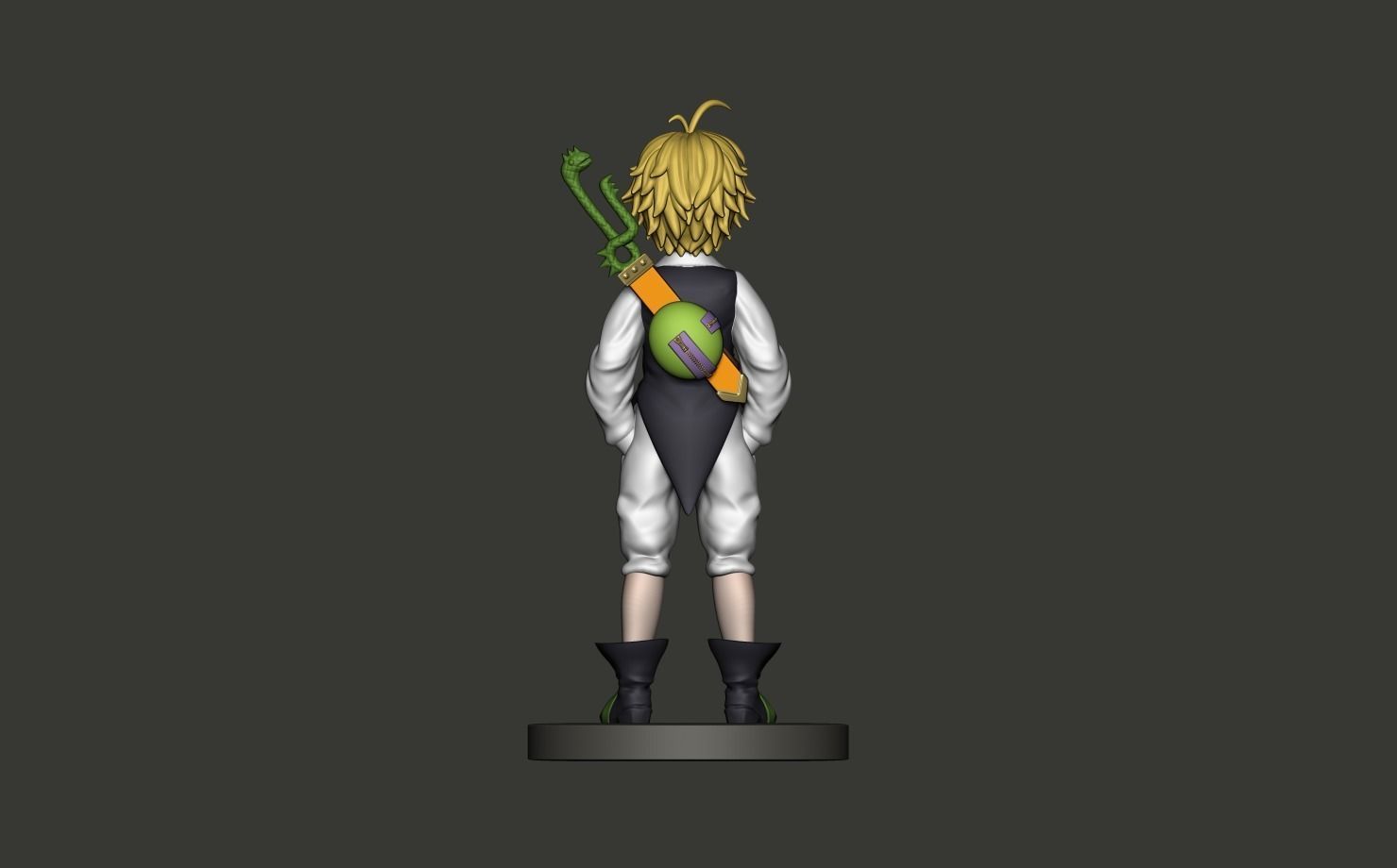 Meliodas 7 Deadly Sins 3D Model 3D print model_9