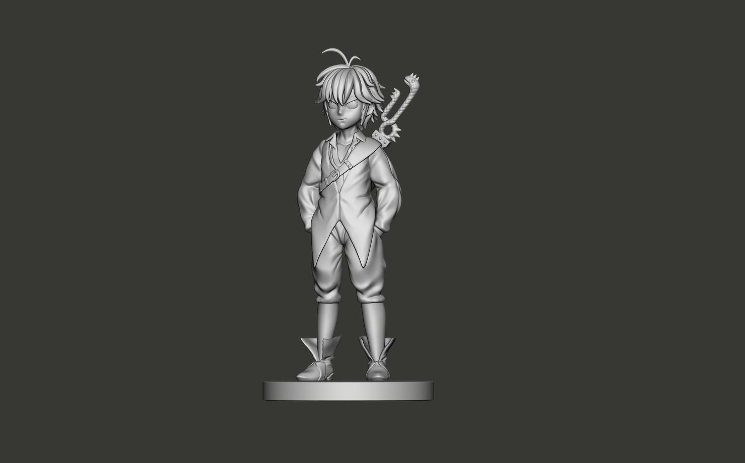 Meliodas 7 Deadly Sins 3D Model 3D print model_10