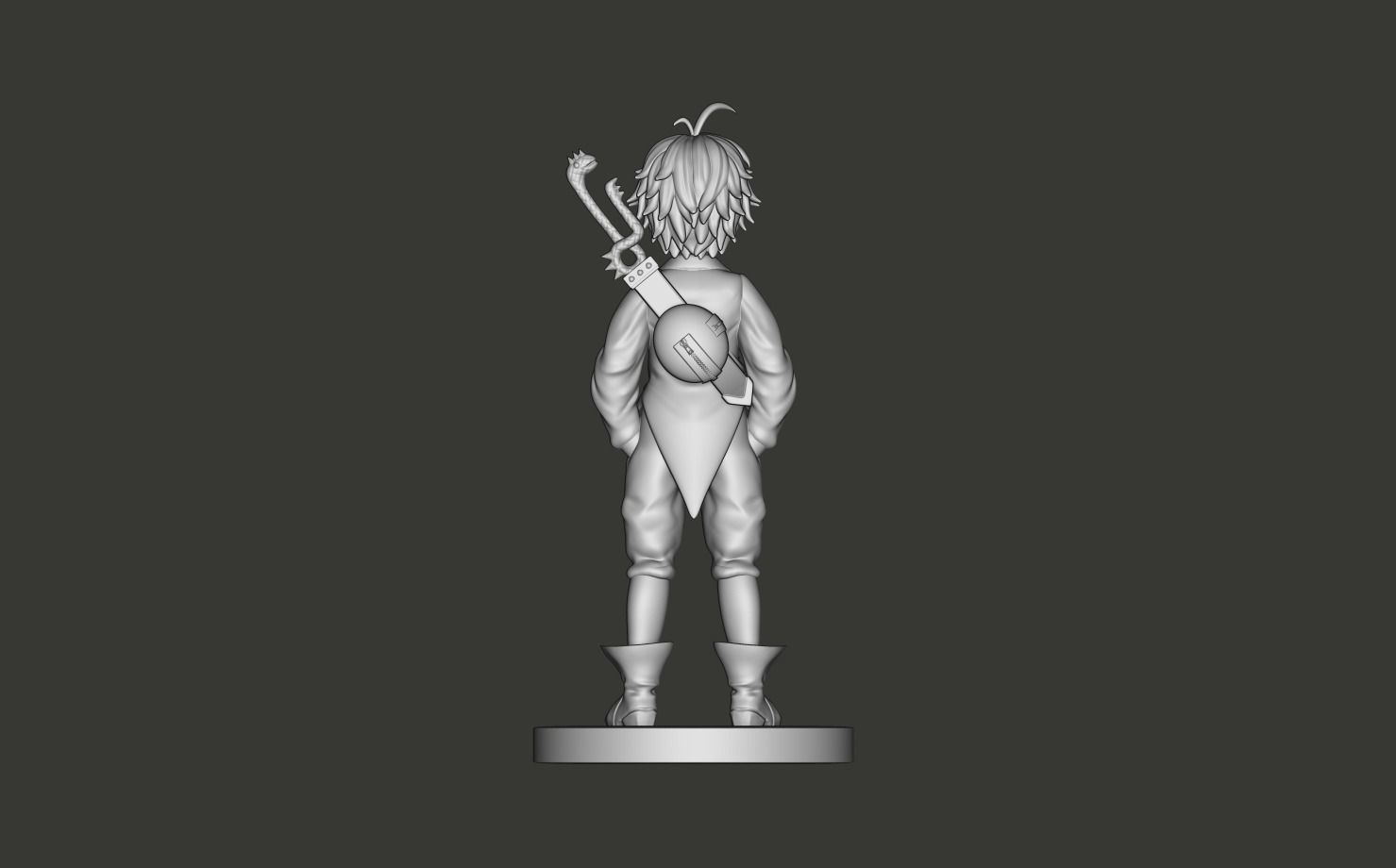 Meliodas 7 Deadly Sins 3D Model 3D print model_6
