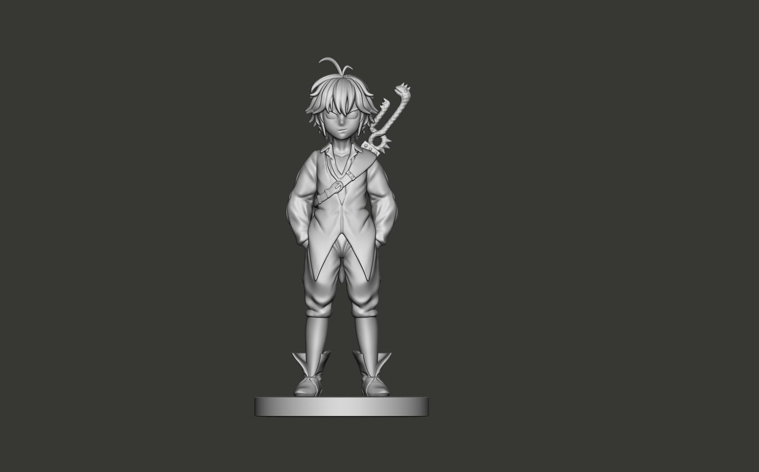 Meliodas 7 Deadly Sins 3D Model 3D print model_2