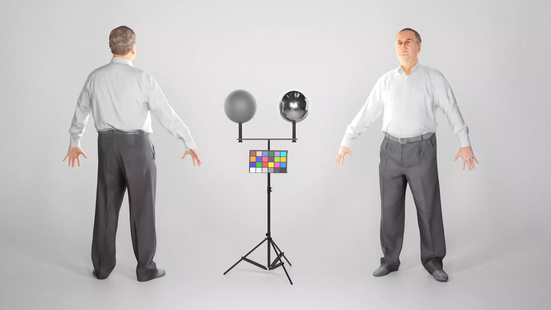 Adult man office style ready for rigging 94 Low-poly 3D model_0