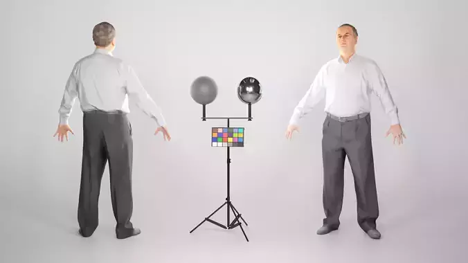 Adult man office style ready for rigging 94