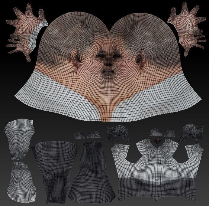 Adult man office style ready for rigging 94 Low-poly 3D model_7