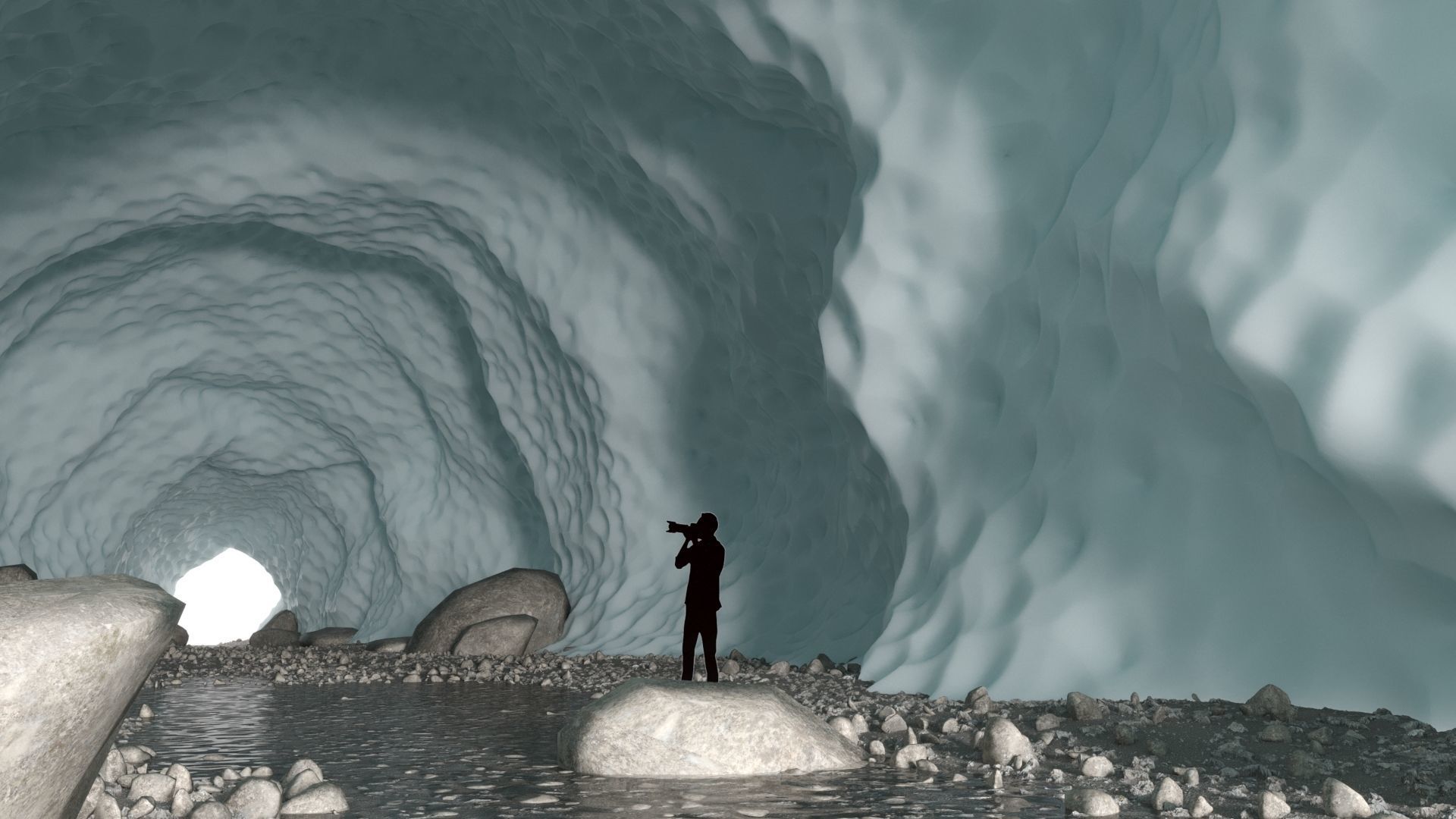 Ice Cave 3D model_2